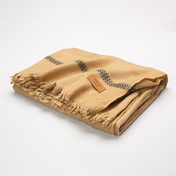 DOBBY SHAWL-Beige